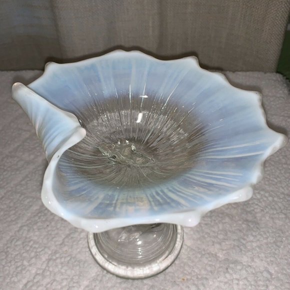 Vintage Rare Viking Dolphin & Shell Footed Compote - Picture 3 of 10